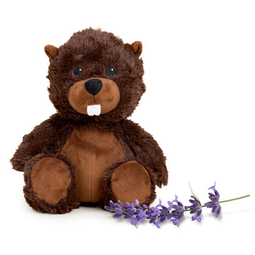 warmies Microwavable & Weighted Stuffed Animals, Beaver - Soothing Warmth Plushies - Lavender-Scented Weighted Plushie Comfort - Stuffies for Adults