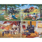 Bits and Pieces - 4-in-1 Multi-Pack 500 Piece Jigsaw Puzzles for Adults - Jigsaw Puzzle Set Bundle by Artist John Sloane, Completed Puzzle Size: 16" x