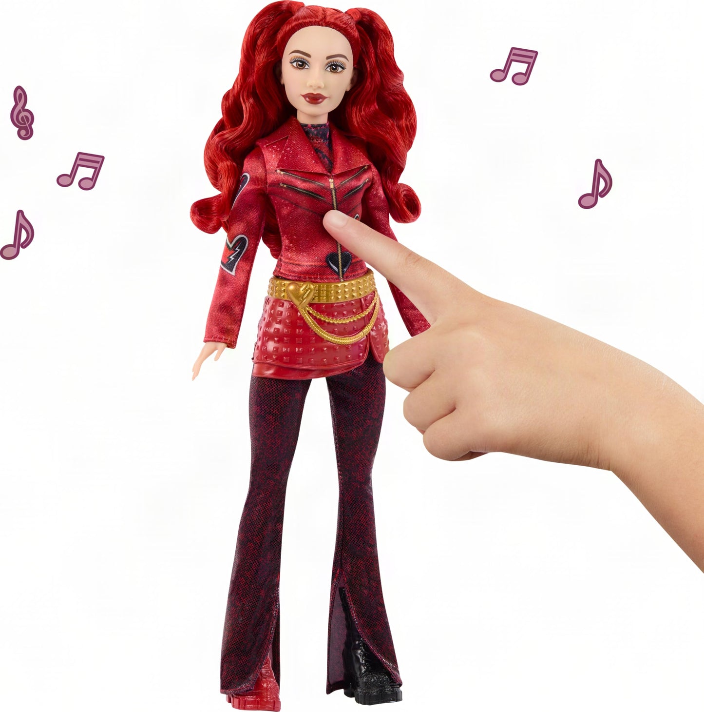 Mattel Disney Descendants: Wicked Wonderland Singing Red Doll with Movie-Inspired Clothes, Sings “Perfect Princess” in English