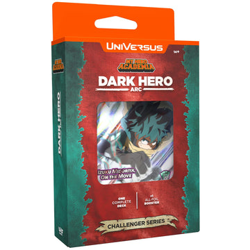 UniVersus: My Hero Academia: Dark Hero Arc Challenger Series - Deck Building Card Game, Double-Sided Deku Character Card, 6 Foil or Alt Art Cards