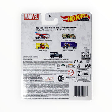 Hot Wheels Volkswagen T1 Drag Bus, [White] Captain America 1/5