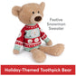 GUND Sleigh Toothpick 15-Inch Tan Teddy Bear in Holiday Sweater for Ages 1+