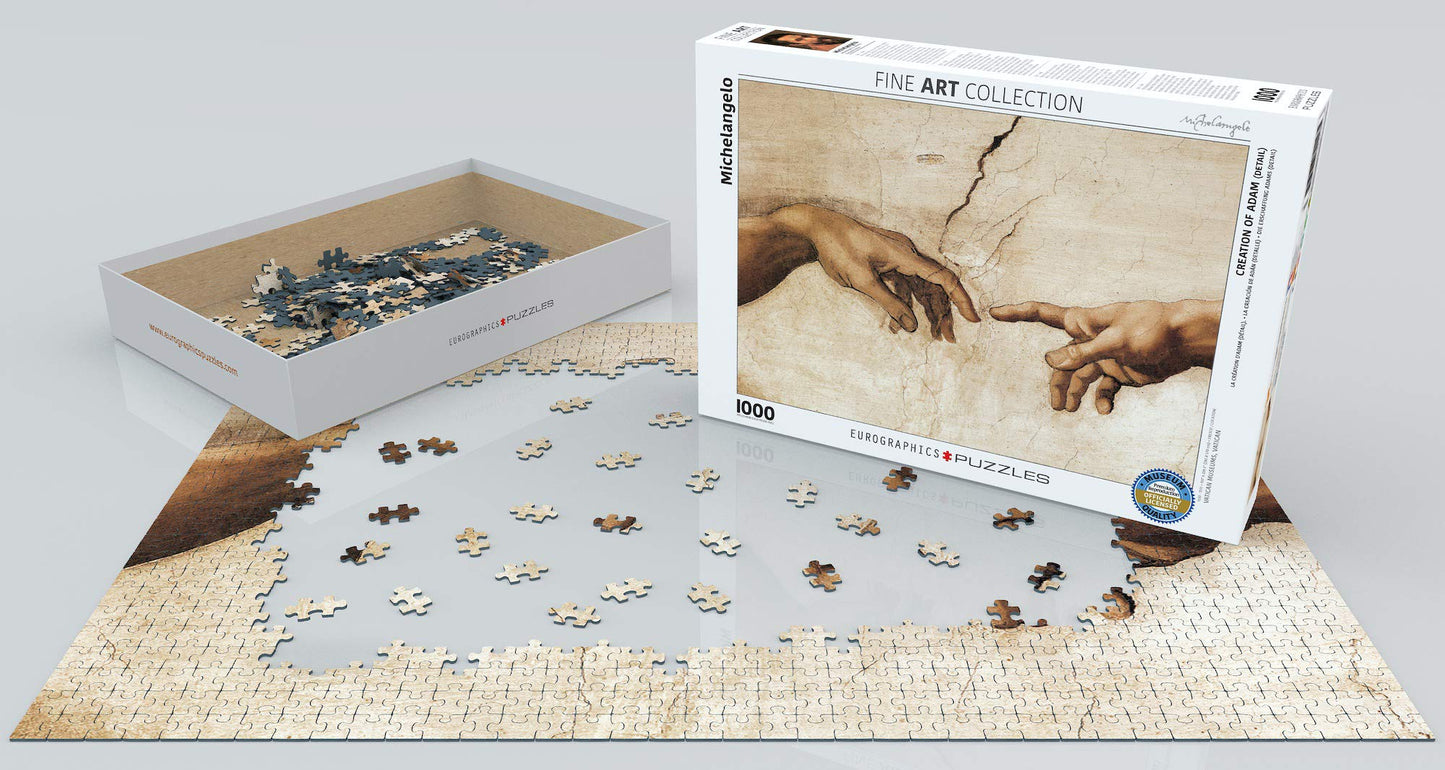 EuroGraphics Creation of Adam by Michaelangelo Puzzle (1000-Piece), 6000-2016