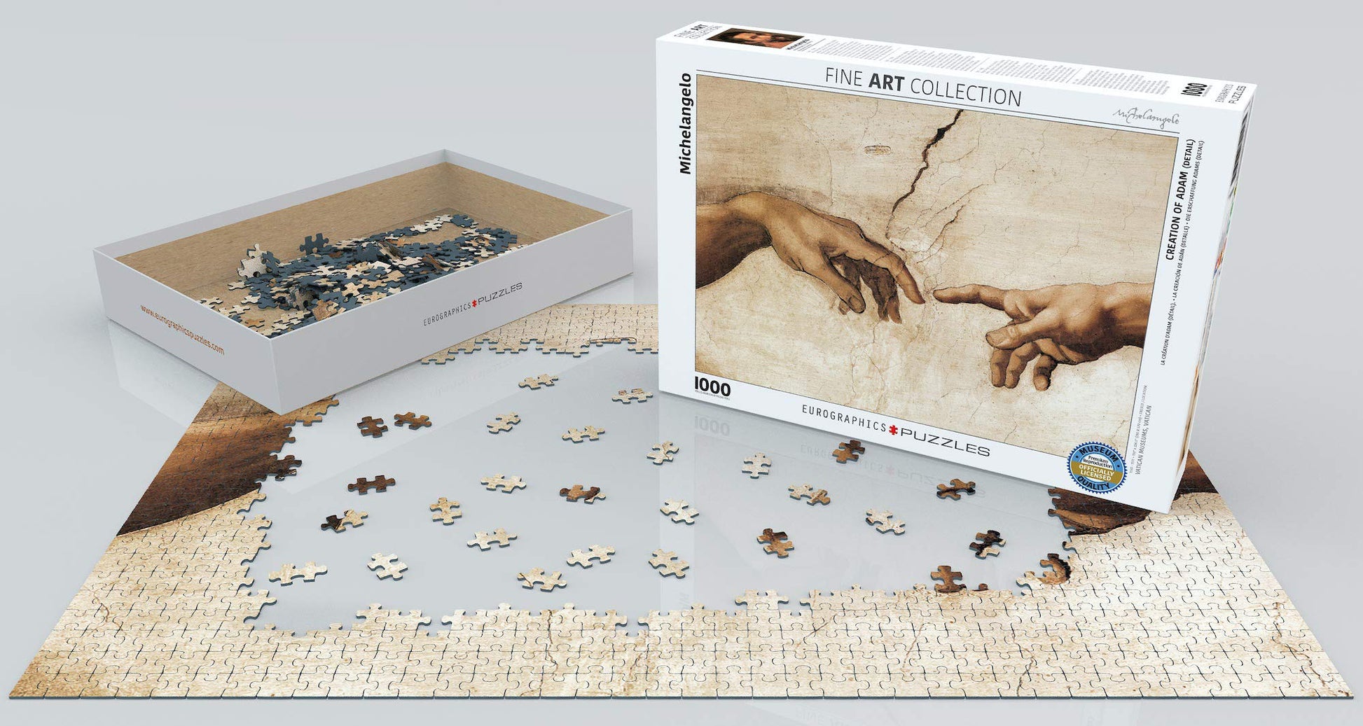 EuroGraphics Creation of Adam by Michaelangelo Puzzle (1000-Piece), 6000-2016