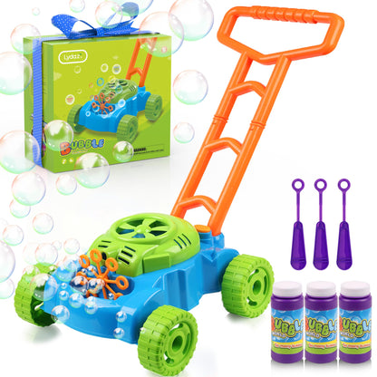 Lydaz Bubble Lawn Mower Toddler Toys, Bubble Machine Outdoor Garden Toys