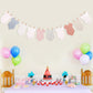 Red, White, and Blue Baby Onesie Banner - 4th of July Baby Shower Decorations, Baby Clothesline Garland for Nursery, Newborn Party Decor