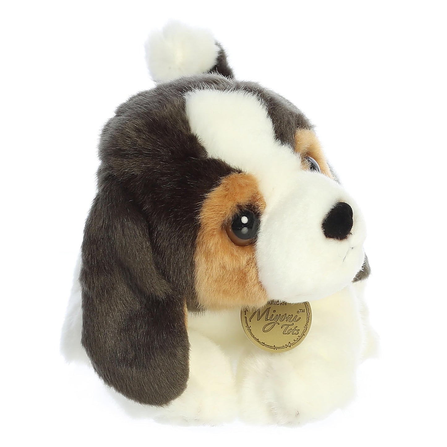 Aurora® Adorable Miyoni® Tots Beagle Pup Stuffed Animal - Lifelike Detail - Cherished Companionship - Brown 11 Inches