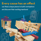 MindWare KEVA Contraptions Reactions Planks Building Toy - 178 KEVA Building Planks (191 Piece Set) - Free-Form Wood Building Set for Kids to Create