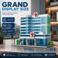 LQPFBSM Hospital Architecture Model Micro Mini Building Block Set 1350 Pieces Modern City Medical Center Building Set Detailed Open-Back Clinic