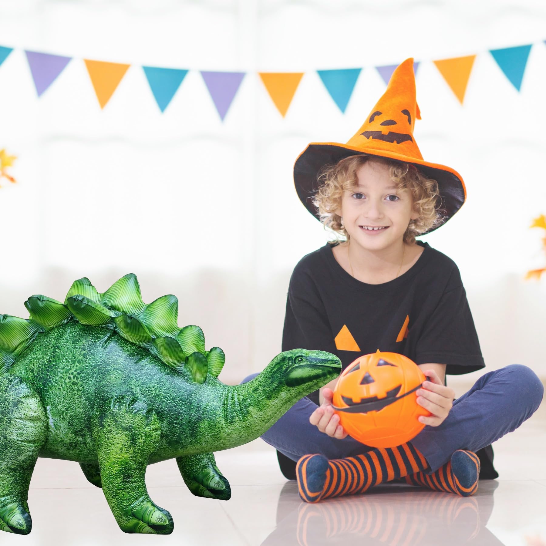 Jet Creations Inflatable Stegosaurus, 46" Long, Realistic Dinosaur