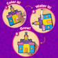AGENTLAN Magic Puffs 3D Art Kit, Unicorn & Princess Craft kit for Kids 3-8
