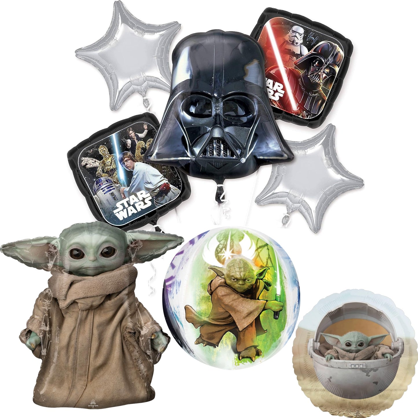 Star Wars Baby Yoda Birthday Party Supplies Balloons Decorations