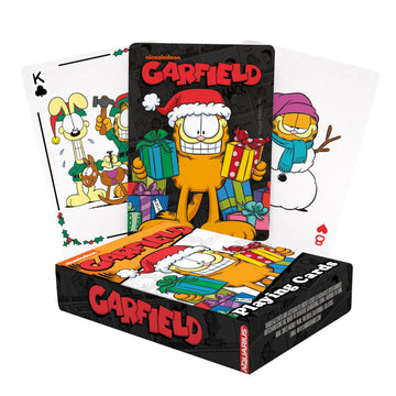 AQUARIUS Garfield Playing Cards - Christmas Themed Deck of Cards for Your Favorite Card Games - Officially Licensed Garfield Merchandise