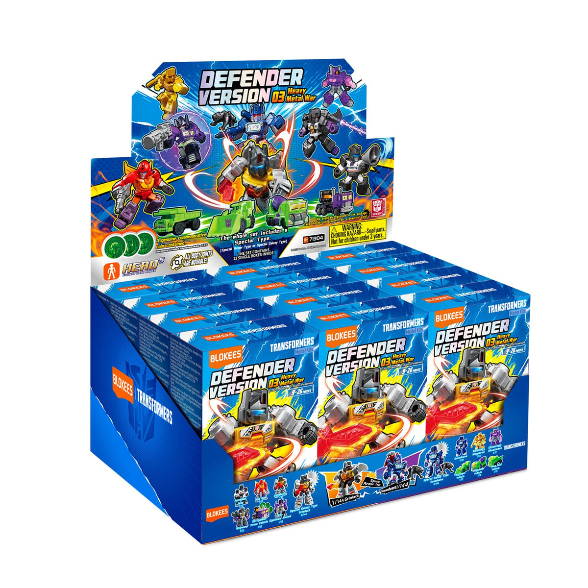 BLOKEES Transformers Defender Version 03 Heavy Metal War