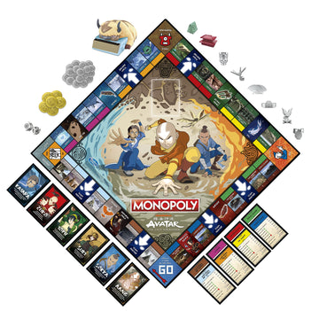 Hasbro Gaming Monopoly: Avatar: Nickelodeon The Last Airbender Edition Board Game for Kids Ages 8 and Up, Play as a Member of Team Avatar (Amazon