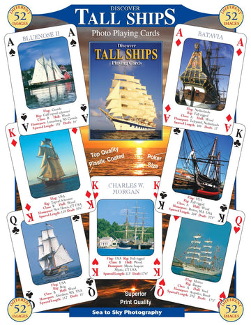 SEA and SKY Discover Tall Ships Playing Cards