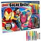 Marvel Avengers Color by Number Coloring Pad Activity Set Iron Man Captain America Color By Number Activity Book Bundle | Crayons, Coloring Pages