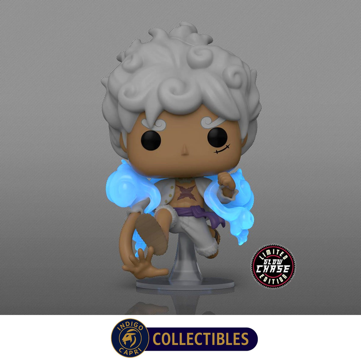 Pop Anime: One Piece - Luffy Gear Five (Chase Variant) Vinyl Figure Bundled with Premium Pop Protector (Compatible with Funko Box)