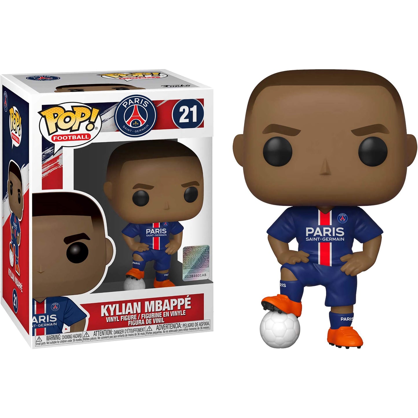 K y l i a n M b a p p é [S a i n t G e r m a i n ]: Fun ko P o p ! Football Vinyl Figurine Bundle with 1 Compatible 'ToysDiva' Graphic Protector