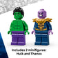 LEGO Marvel The Hulk Truck vs. Thanos - Monster Truck Building Toy for Kids 7+ - Includes Hulk & Thanos Toy Minifigures - Creative Birthday Gift Idea