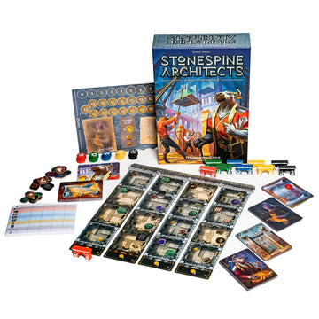 Stonespine Architects Board Game | The Card-Drafting Game of Dungeon Design | Competitive Labyrinth Building Strategy Family Game | 45-60 Minutes