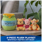 GUND Disney Winnie the Pooh 4-Piece Sensory Plush Toy Playset for Babies