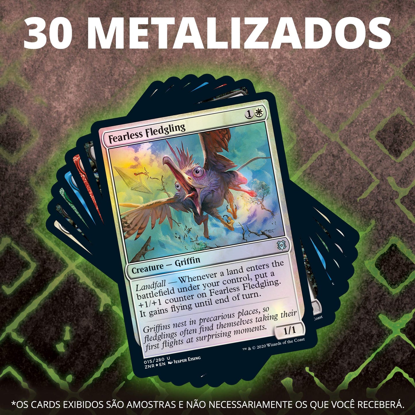 Magic: The Gathering MTG-ZNR-SBD-EN Zendikar Rising Set (Single Booster Pack)
