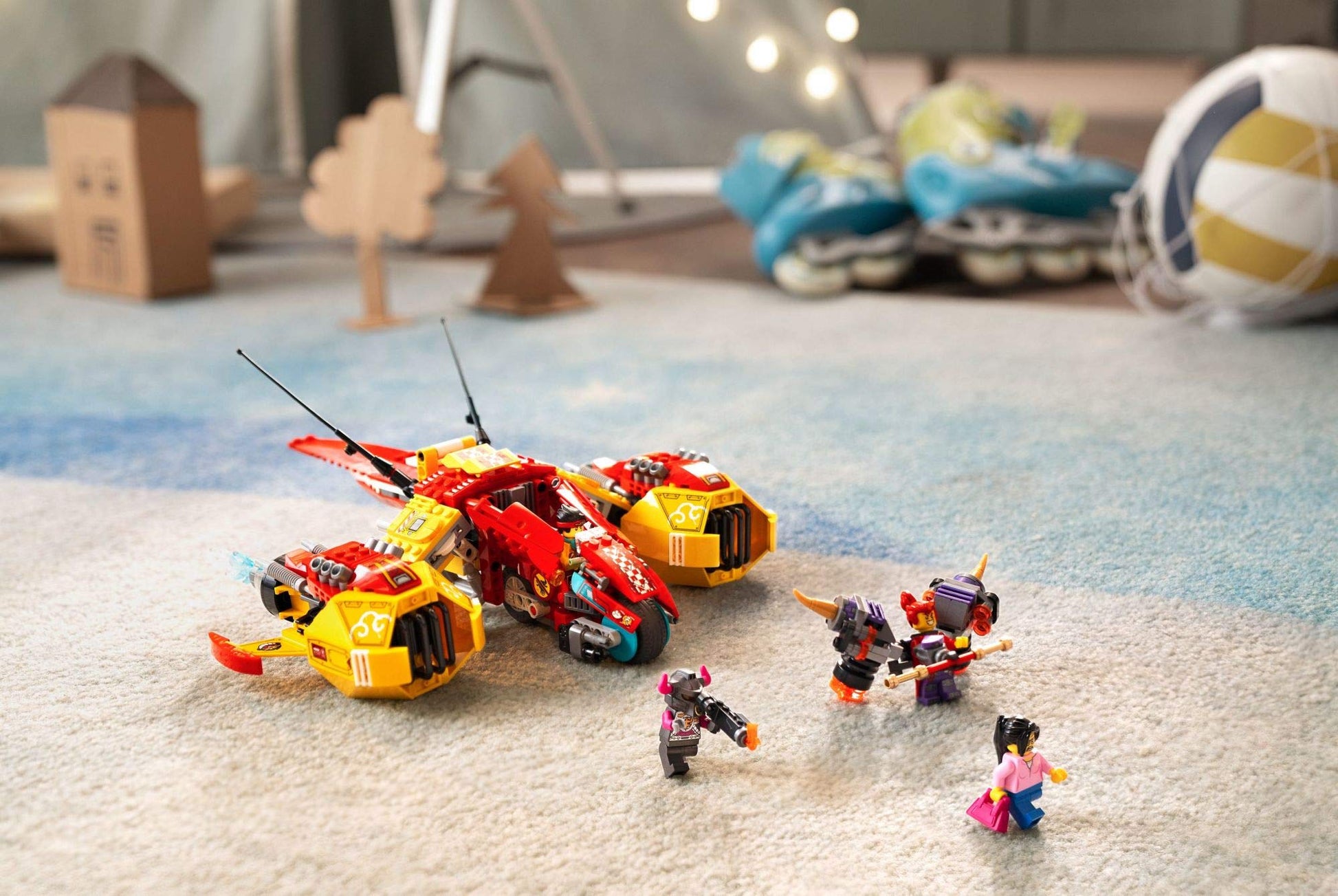 LEGO Monkie Kid: Monkie Kid’s Cloud Jet 80008 Aircraft Toy Building Kit for Kids, Boys and Girls Ages 8 and Up, Amazon Exclusive