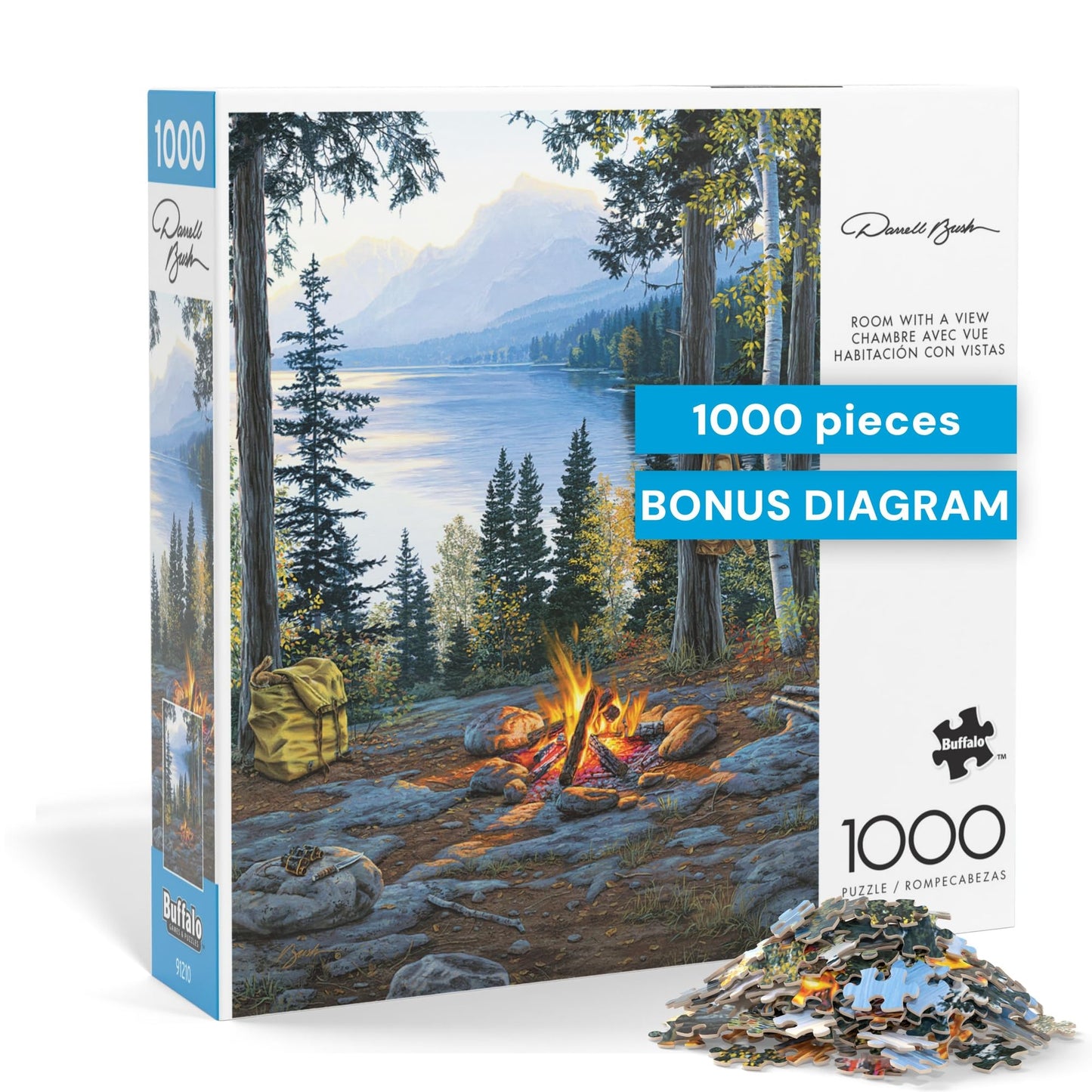 Buffalo Games Darrell Bush, Room with a View, 1000 Piece Puzzle for Adults