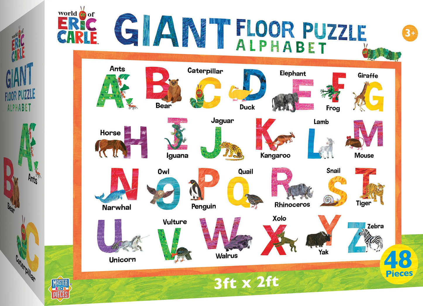 MasterPieces World of Eric Carle - Alphabet 48 Piece Floor Puzzle