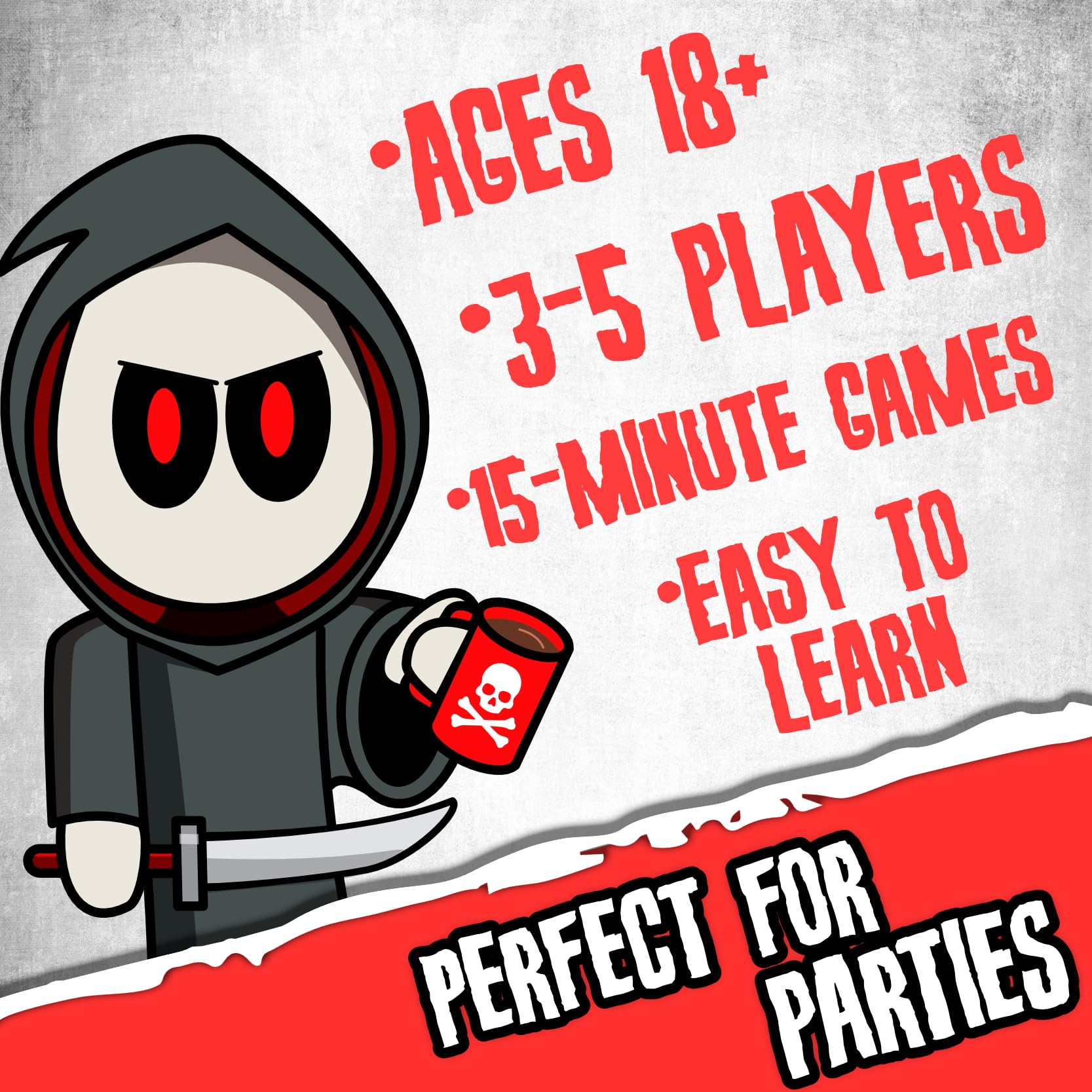 Don't Get Stabbed!: The Party Game Where You Get to Kill Your Family and Friends (for Pretend). Exciting Card Game for Adults and Horror Gift