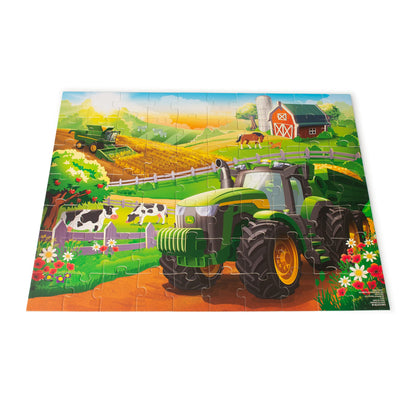 TOMY John Deere Farm Kids Puzzle - Kids and Toddler Puzzle with Large Durable Pieces - Toddler Learning Toys for Early Childhood Development - Kids