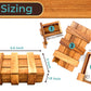 BSIRI Wooden Secret Money Puzzle Box Brain Teaser with Hidden Compartments Ideal Jewelry Stash 3D Lock Gift Card Wood Stash Holder for Cash Gifts