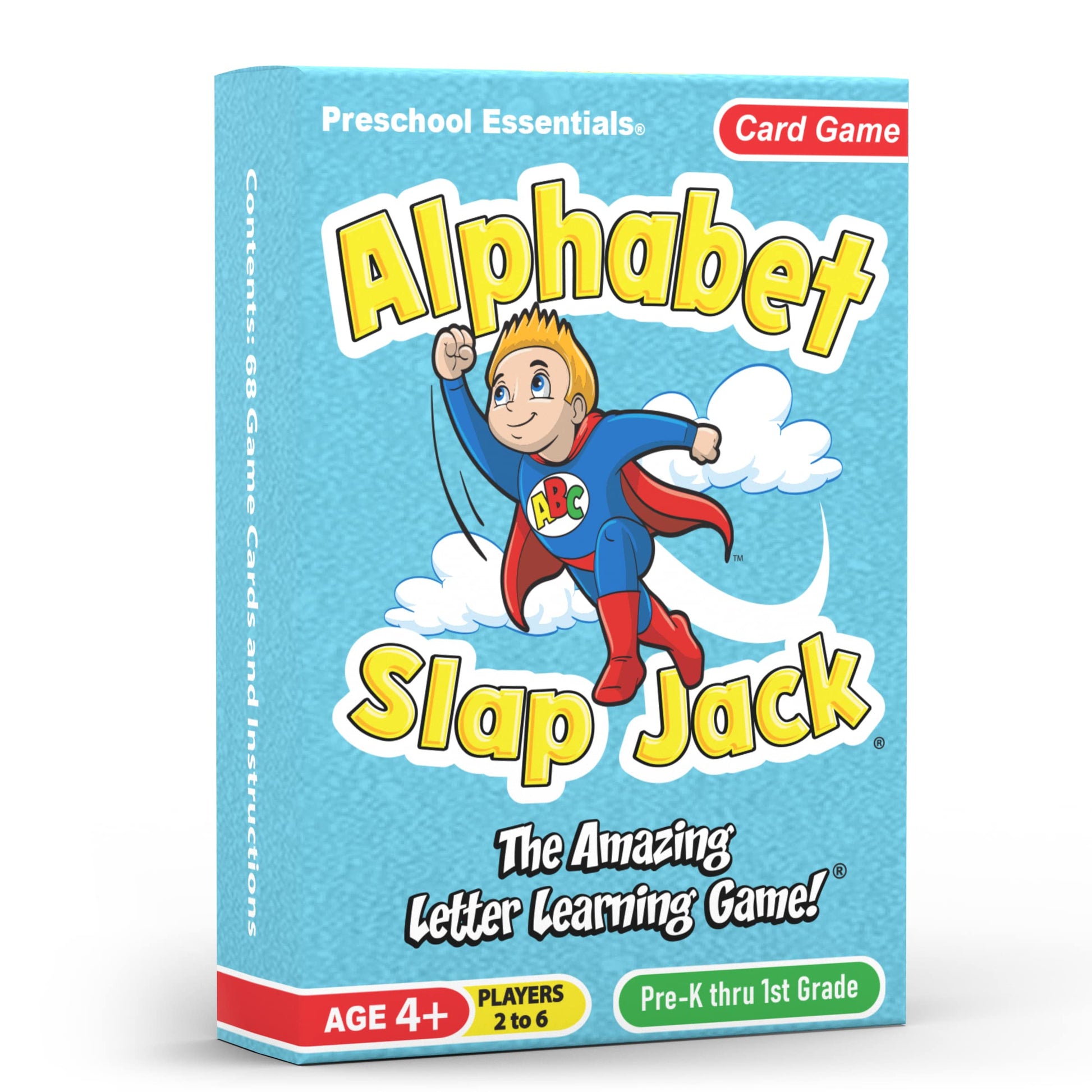 Alphabet Slap Jack® | Play 4 Alphabet Games Including Alphabet Go Fish, Slapjack, ABC Letter Matching or Flash Cards | Learn Upper & Lowercase Letters