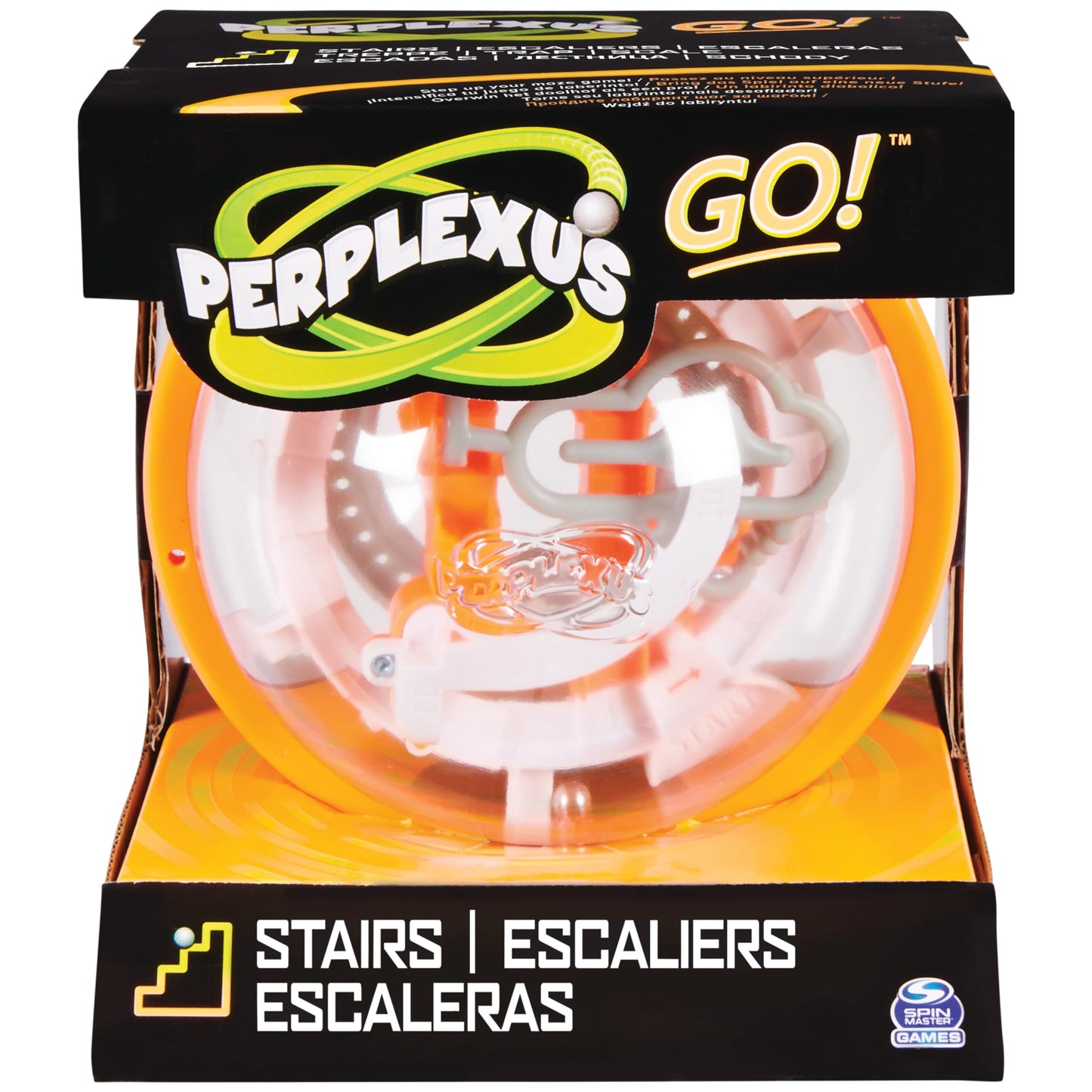 Perplexus GO! Spiral, Compact Challenging Puzzle Maze Skill Game, for Adults and Kids Ages 8 and up (Styles Vary)