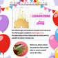 Gold Castle Cake Topper with Numbers 0-9 - Princess Birthday Cake Decorations, Reusable Gold Acrylic Happy Birthday Cake Topper Set for Party Supplies