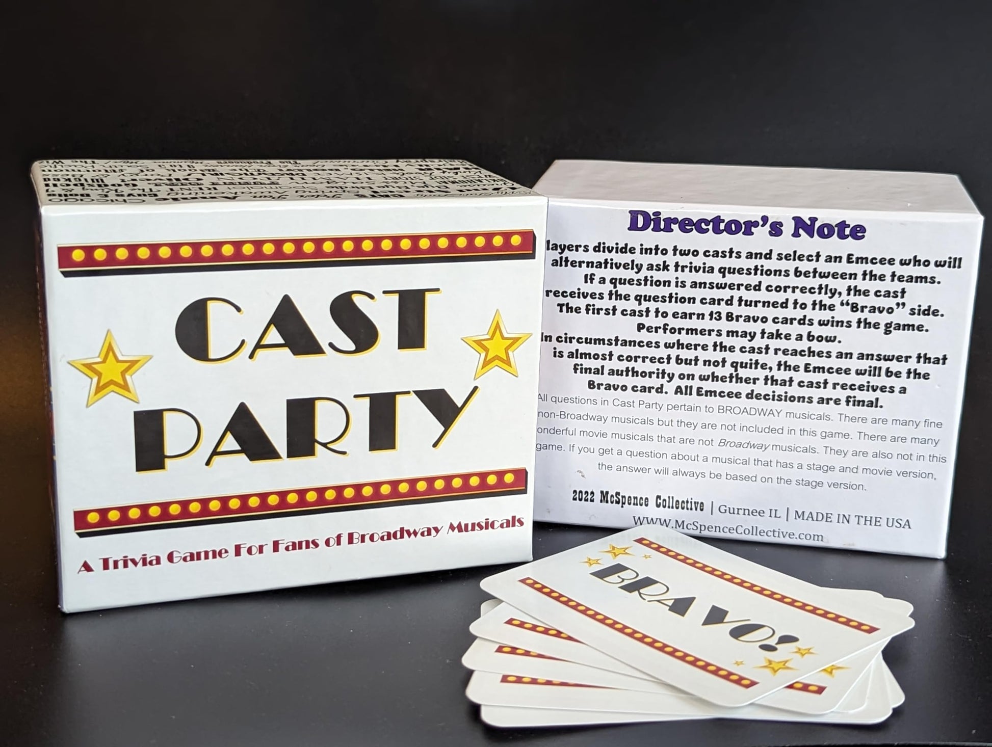 CAST Party! | Party Game for Theater People | Broadway Musical Trivia | Broadway Gift Idea | 400 Trivia Cards for Musical Theatre Enthusiasts | Trivia