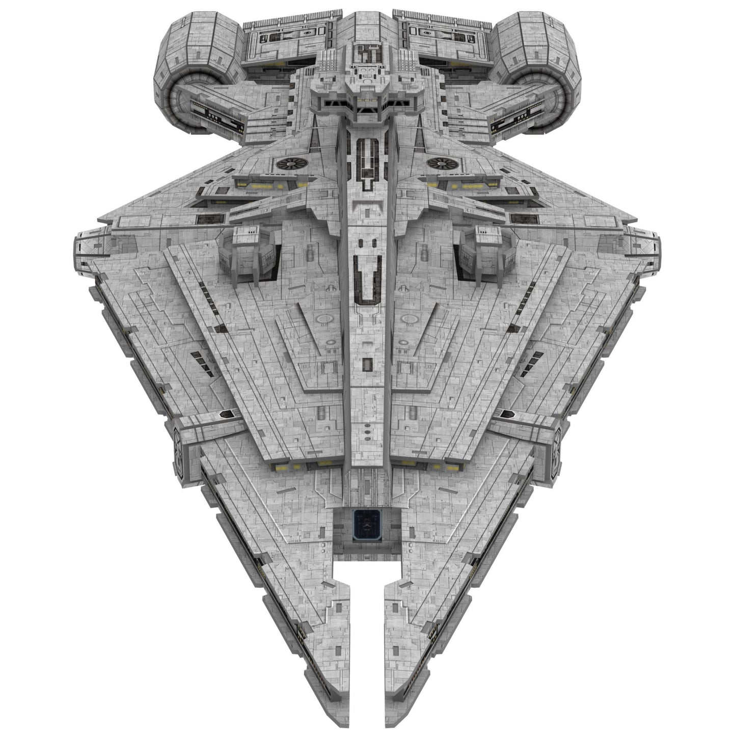 4D Cityscape Star Wars 3D Paper Model Kits (Imperial Light Cruiser)