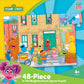MasterPieces Sesame Street Puzzle 48 Piece for Kids - in The Neighborhood - Jigsaw Puzzle 19"x14" - Ages 3+