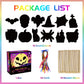 MGparty Scratch Paper Art for Kids - 96 Pcs Halloween Magic Rainbow Scratch Paper Off Cards Set for Kids Crafts Arts Supplies Halloween Party Games