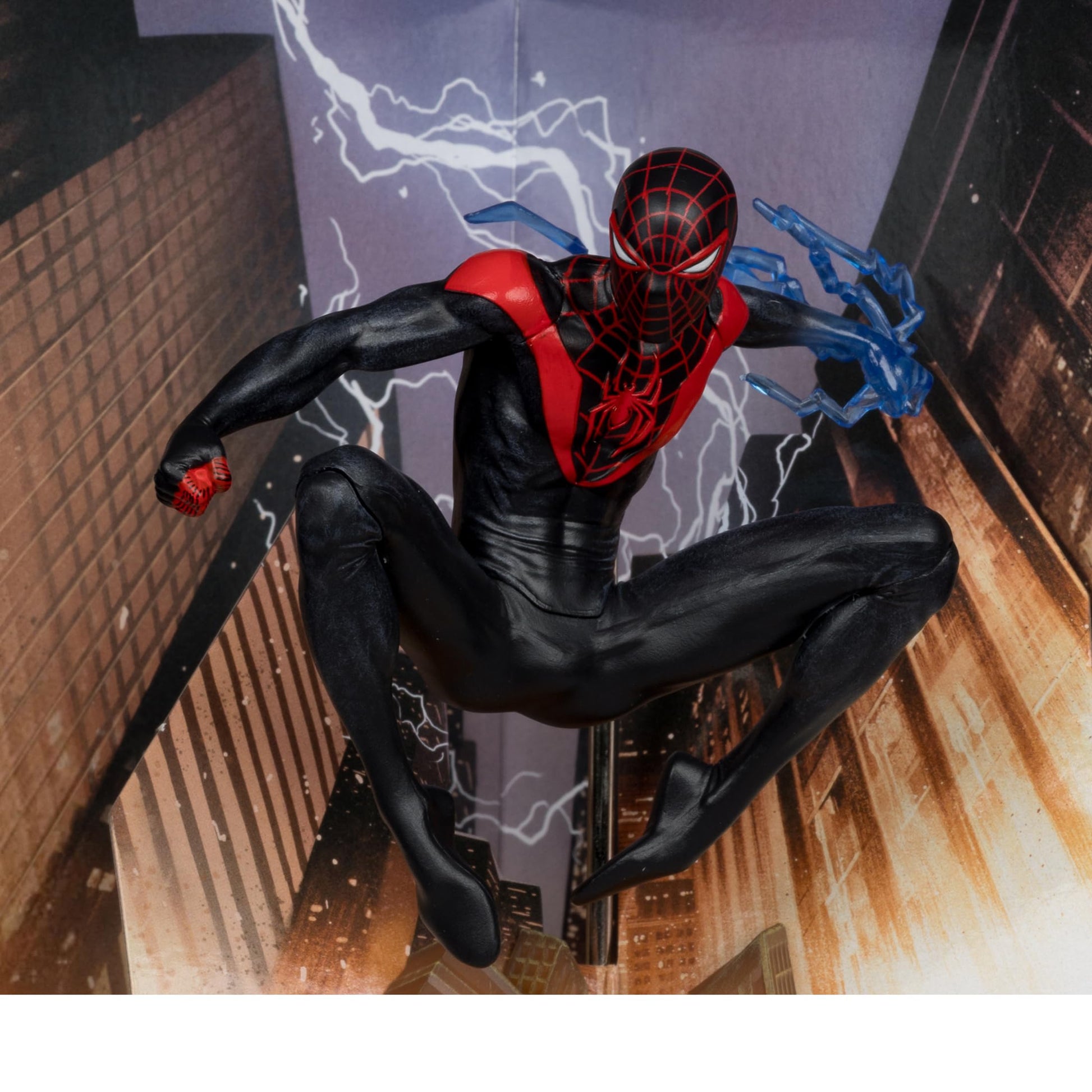 McFarlane Toys - Marvel Spider-Man 1:10th Scale Collectible with Scene (Miles Morales: Spider-Man #1)