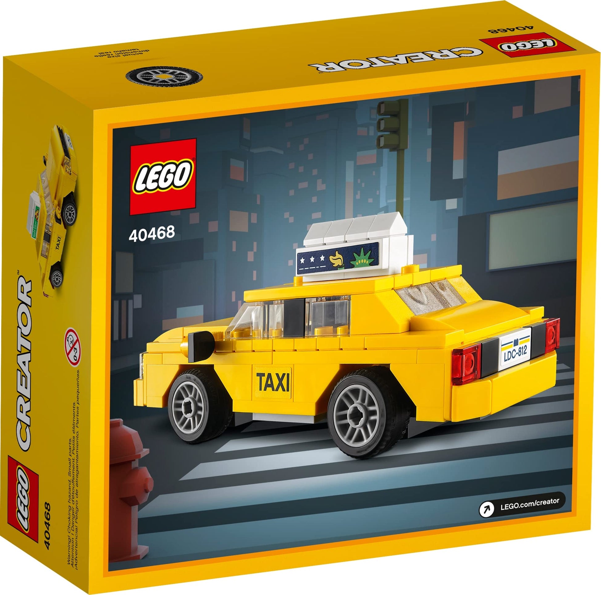 LEGO Creator Yellow Taxi 40468 Exclusive Set