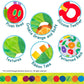 Kids Preferred Eric Carle Toddler Toys The Very Hungry Caterpillar Sensory Toy with Crinkle Orange Slice and Teether Ring for Car Seat and Stroller