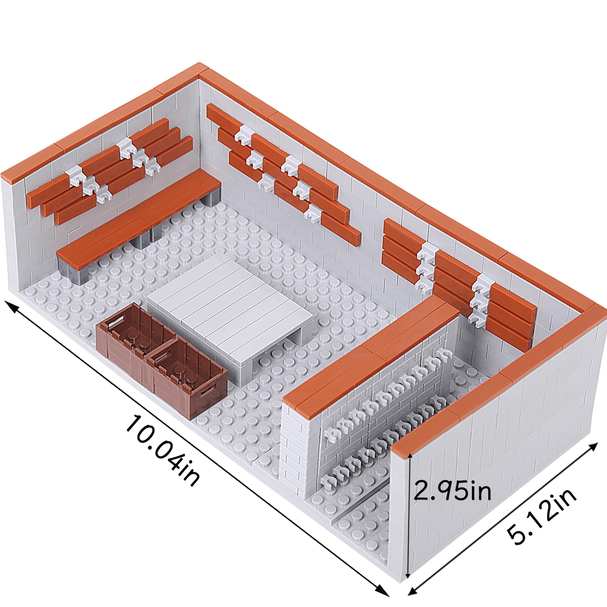 Military Base Army Base Building Blocks Sets WW2 Battle Brick Armory Swat Team Weapons Pack Toys Compatible with Major Brands Bricks(568 Pcs)