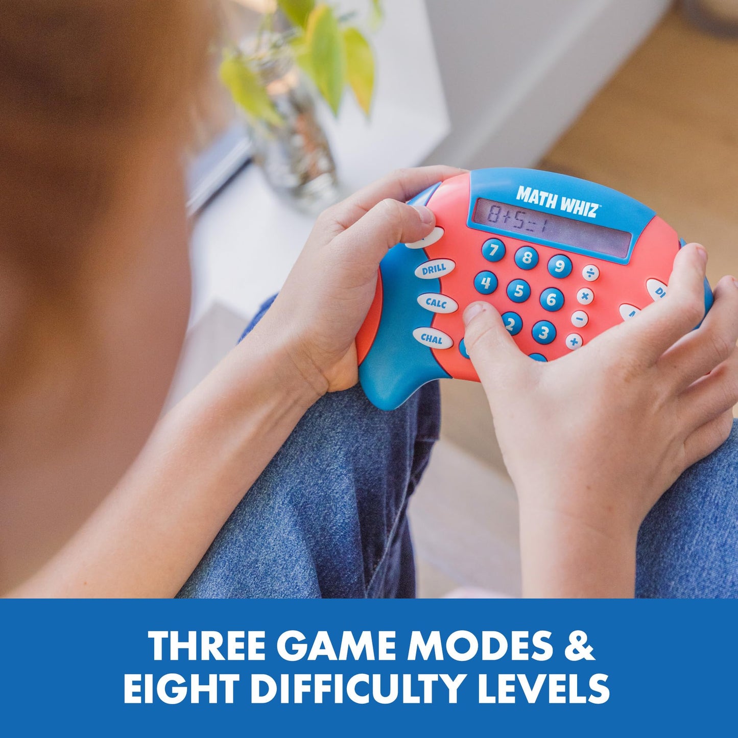 Educational Insights Math Whiz - Electronic Math Games for Kids Ages 6-8, Handheld Math Game, Addition and Subtraction Toys, Multiplication