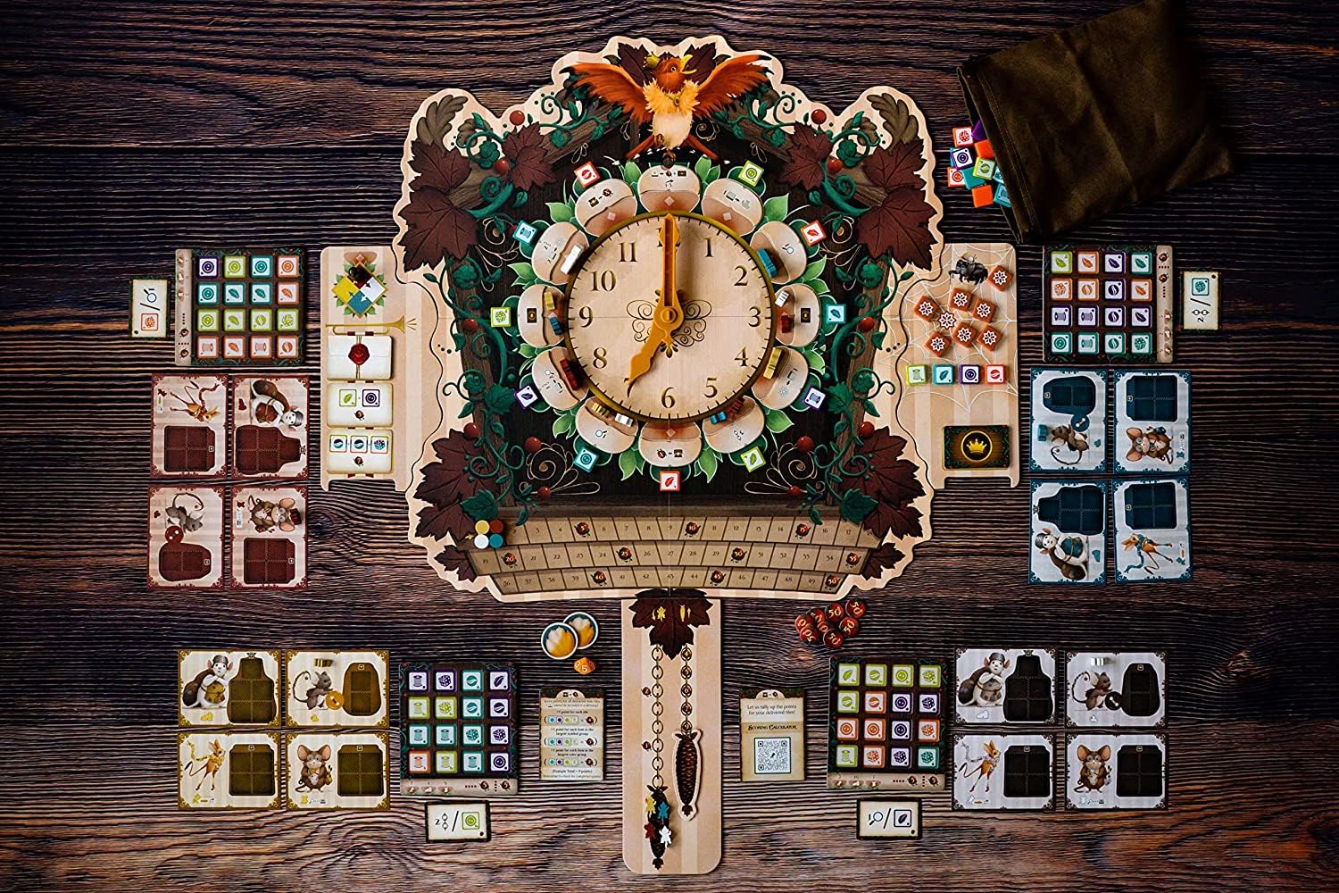 Plaid Hat Games Hickory Dickory Board Game - The Royal Scavenger Hunt, A Worker Rotation Scavenger Game, 1-4 Players, 60-120 Minute Playtime