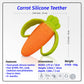 WANABUY - Silicone Pacifier teether Toys for Babies 0-6 and 6-12 Months - Package of 4 Baby teethers - Pain Relief - Infants and Toddlers. Safer Than