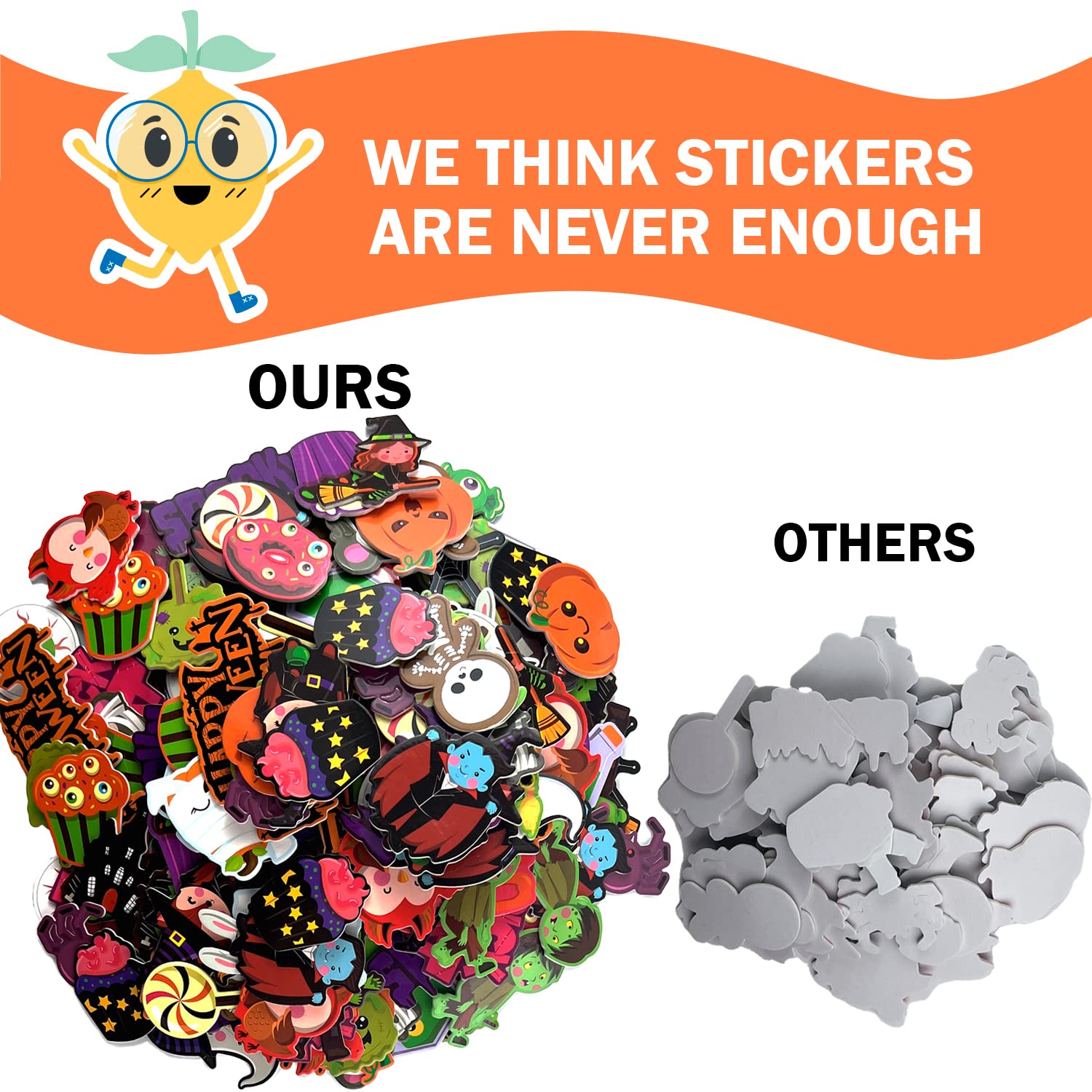 Halloween Crafts for Kids 12 Sets, DIY Wreaths Halloween Activities for Toddlers, Bulk Foam Stickers, Trick or Treat Gift Party Favors for Girls or