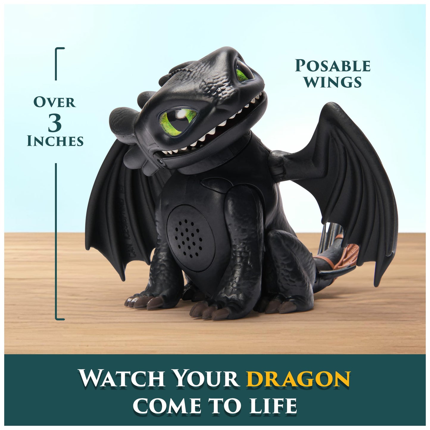 DreamWorks Dragons Roaring Minis Toothless Interactive Dragon Toy