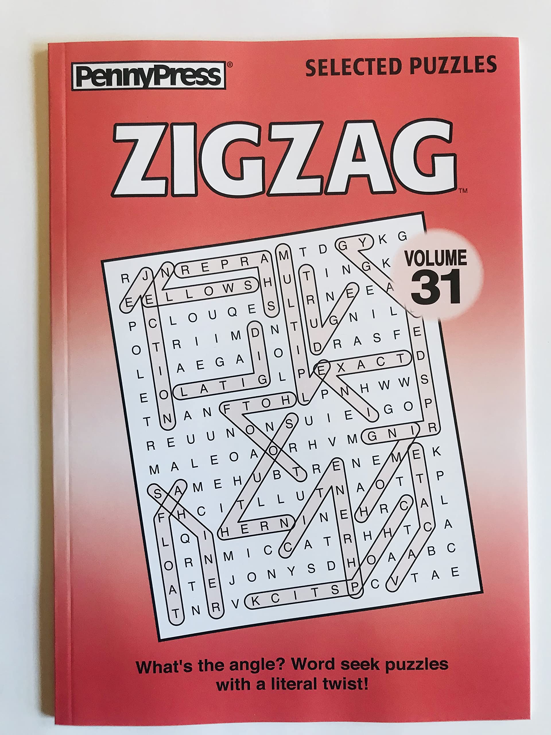 Volume 30 and 31 Zig Zag Word Search Puzzles from Penny Press Selected Puzzles